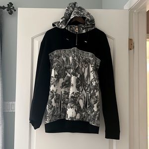 Versace  authentic,sweat shirt  hoodie new  with tag100% cotton, black and white